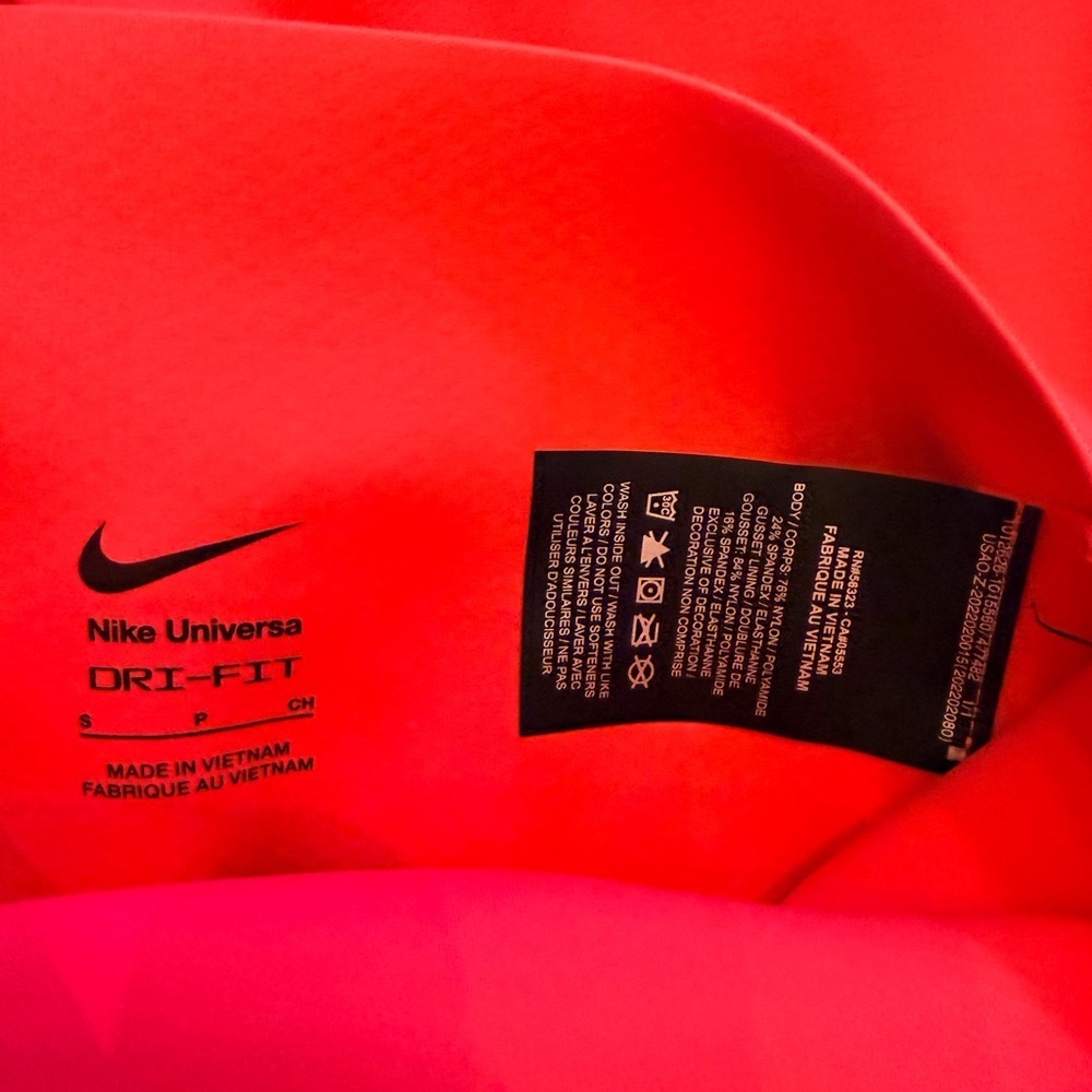 Nike Universa Dri-Fit Women's InfinaSmooth Leggings H/R Ember Glow Size-S NWT - Picture 5 of 11